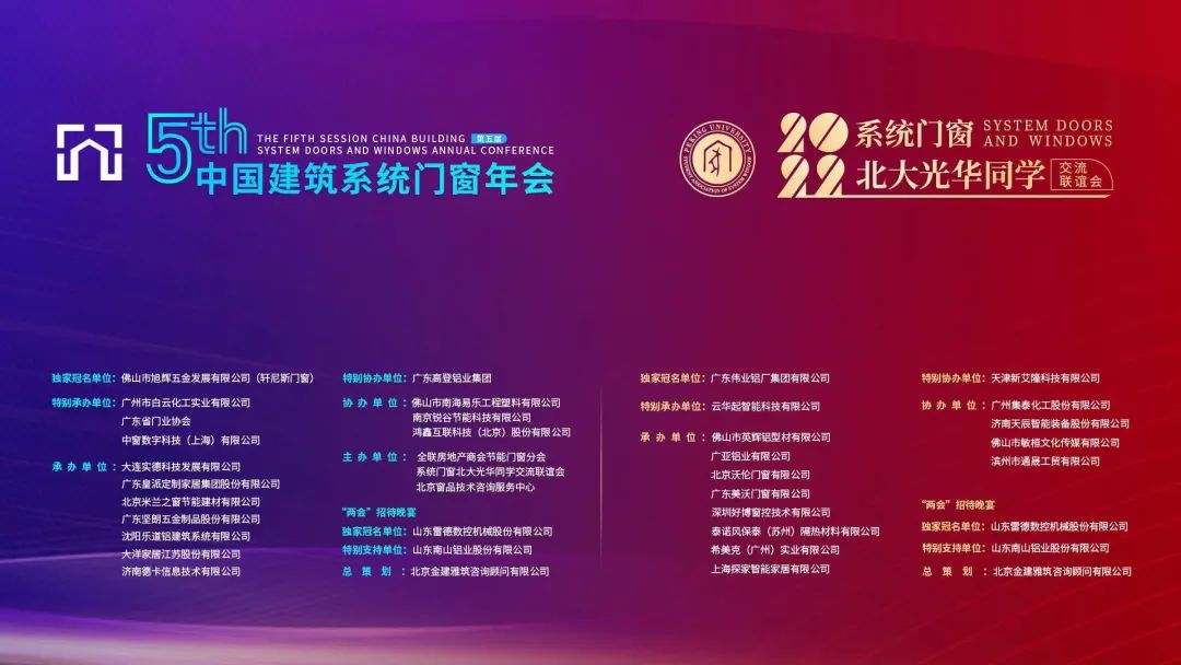 第五屆中國(guó)建築系統(tǒng)門(mén)窗聯(lián)盟年會(huì)